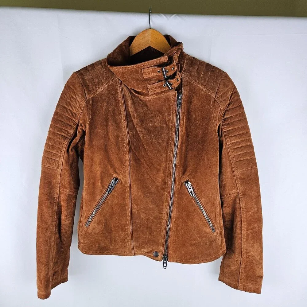 Blank NYC Brown Leather Jacket - Picture 2 of 12